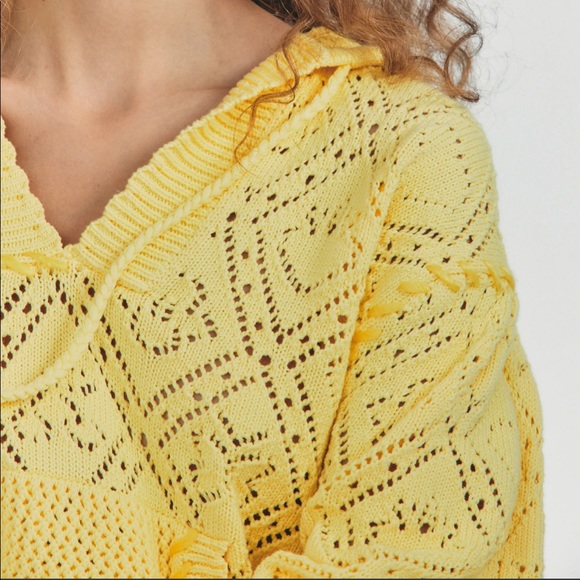 LOVESHACKFANCY SWEATER HOODIE - Picture 2 of 6